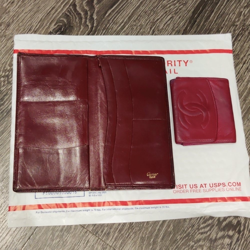 Used! Cartier Wallet & FREE Mini Chanel Wallet Bundle 💖
